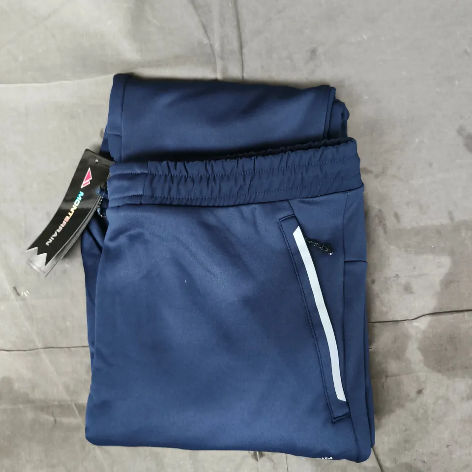 MONTERRAIN SPEED 2.0 POLY FLEECE JOGGER IN NAVY SIZE MEDIUM