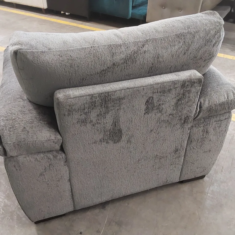SALERNO FABRIC ARMCHAIR - GREY RRP £449