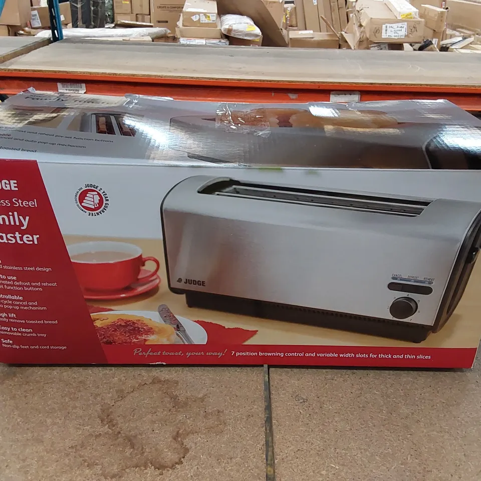 BOXED JUDGE ELECTRICALS FAMILY TOASTER (1 BOX)