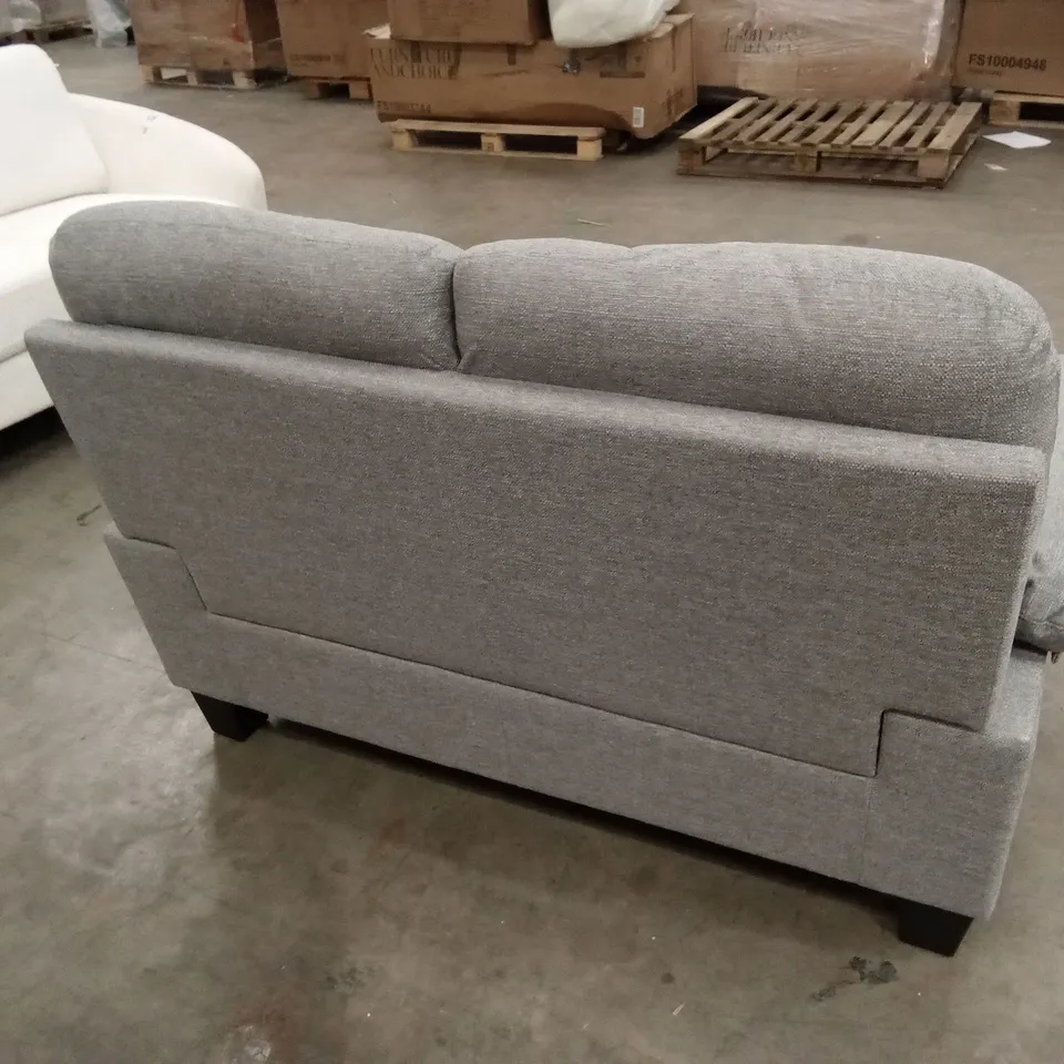 KENTON SMALL 2 SEATER SOFA, LIGHT GREY CLASSIC LINEN-WEAVE FABRIC