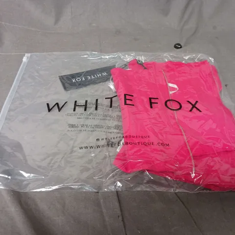 BAGGED WHITE FOX STRAPLESS BUSTIER - SIZE SMALL