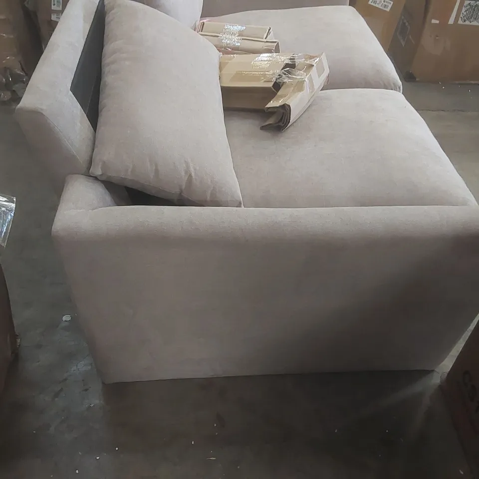 QUALITY DESIGNER FABRIC UPHOLSTERED 2 SEATER SOFA - MISSING PARTS