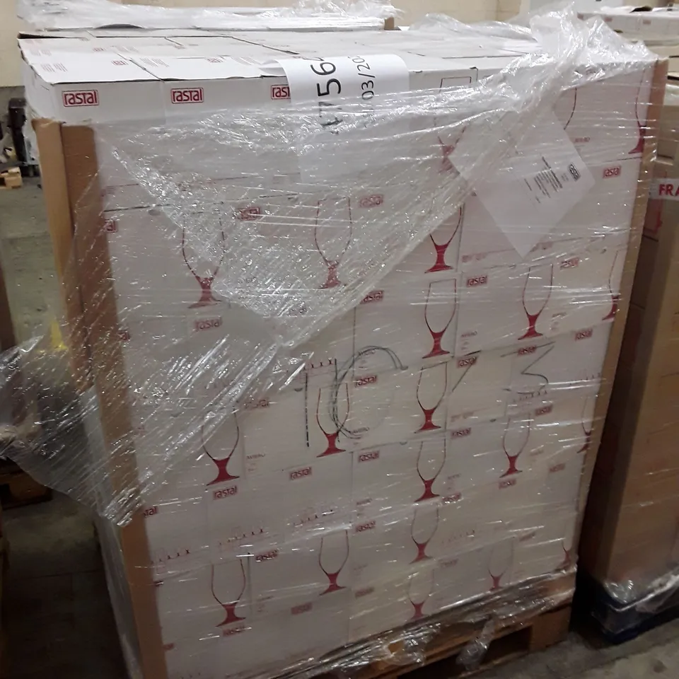 PALLET OF APPROXIMATELY 210 BOXES CONTAINING 6 RASTAL AVIERO 300ML GOBLETS  