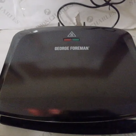GEORGE FOREMAN MEDIUM REMOVABLE PLATES GRILL, BLACK [24330]