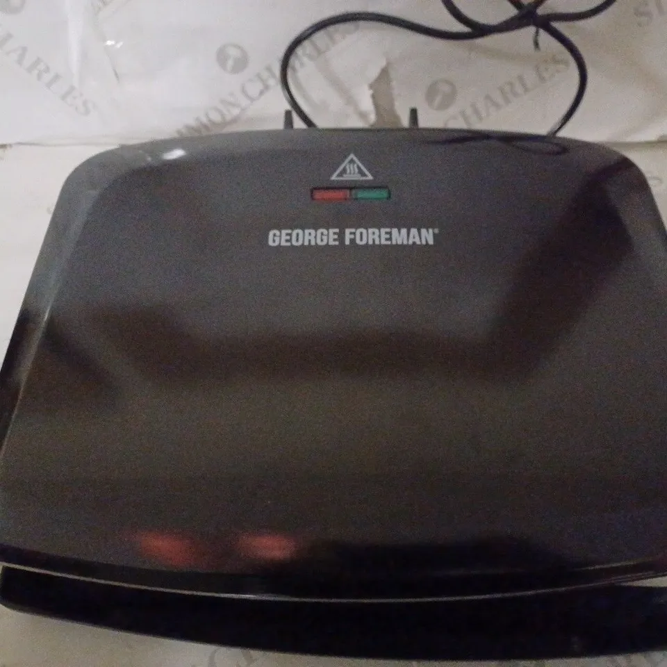 GEORGE FOREMAN MEDIUM REMOVABLE PLATES GRILL, BLACK [24330]