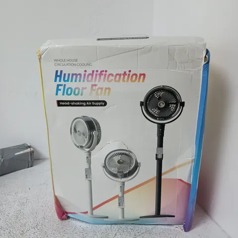 Humidification Floor Fan – Boxed (Head-Shaking Air Supply)