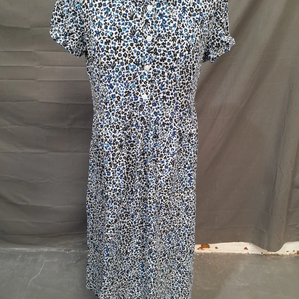 SEASALT CORNWALL MAINLAND DRESS IN BLUE - UK 10