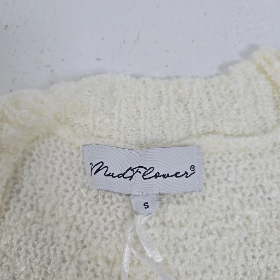 MUDFLOWER CARDIGAN – CREAM, SIZE S