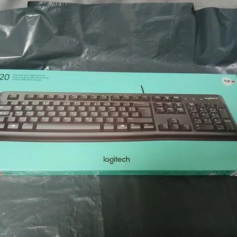 BOX OF 8 LOGITECH K120 KEYBOARD – USB, WIRED – BOXED