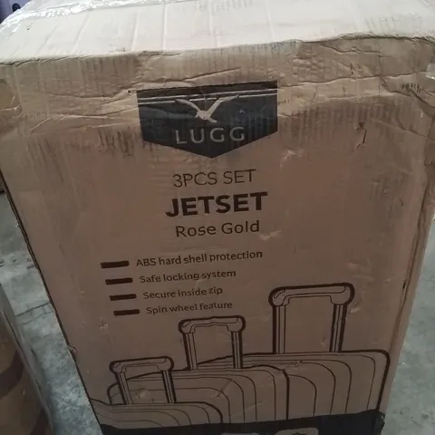 BOXED LUGG JETSET SUITCASE SET -ROSE GOLD-