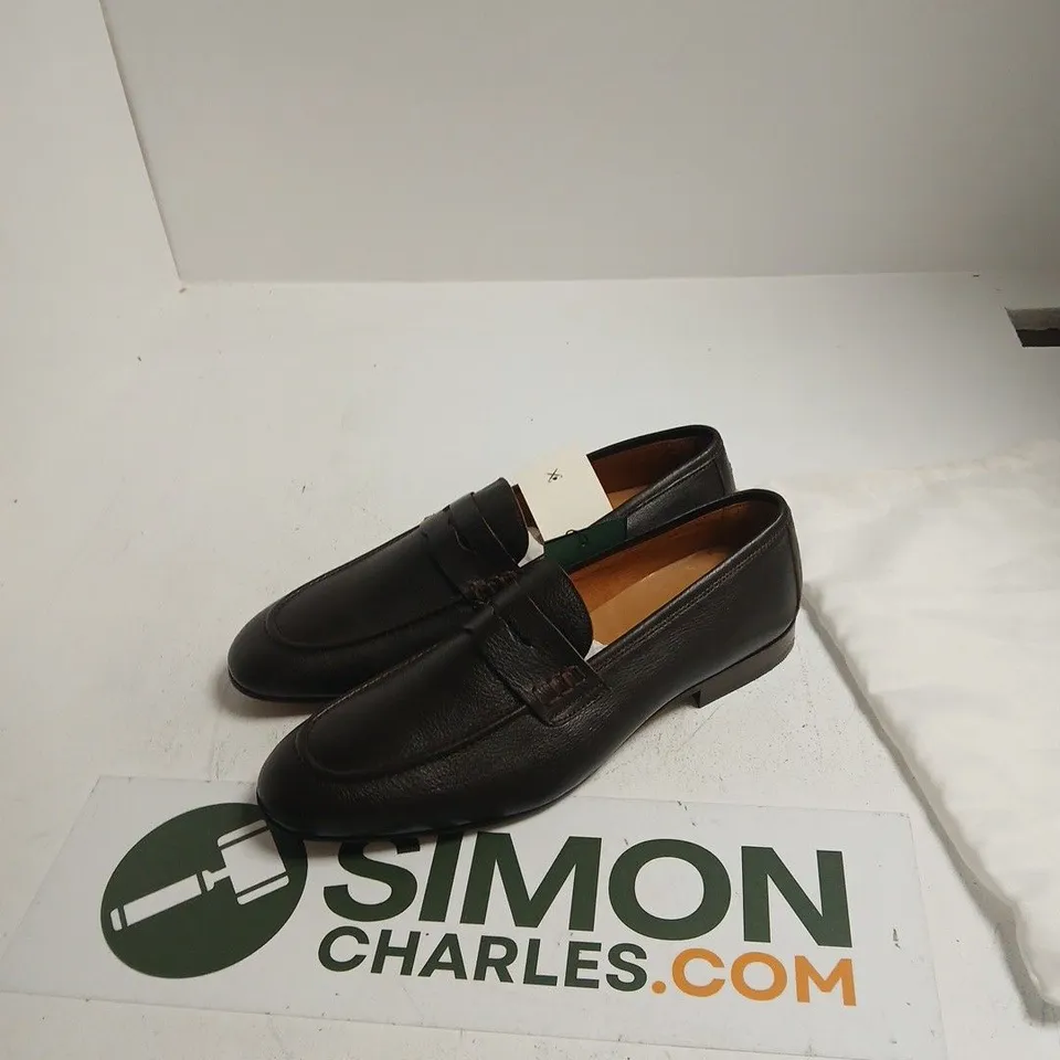 HACKETT LONDON REGAL SADDLE LOAFERS – DARK BROWN, HMS200092, UK 9 (EU 43)