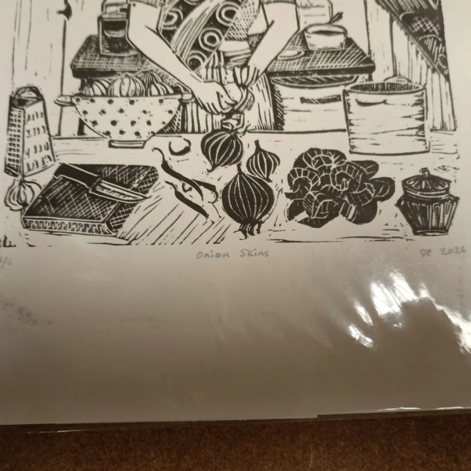 PAPER FIGHT ART "ONION SKINS" LIMITED EDITION ART PRINT 1/6