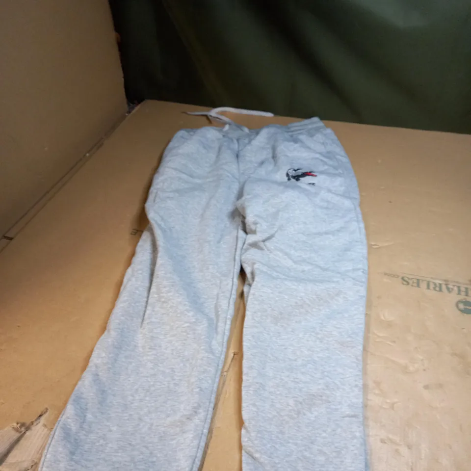 XXL LACOSTE LIGHT GREY JOGGERS 