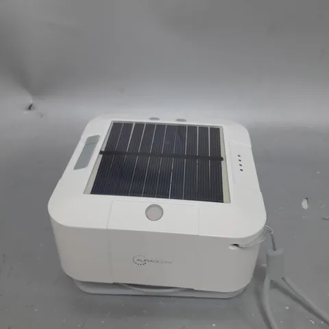 AURAGLOW WHITE USB & SOLAR RECHARGEABLE STRING LIGHTS