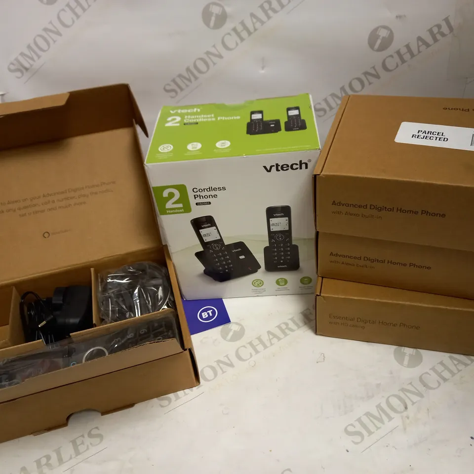 LOT OF 5 ASSORTED HOUSE PHONES
