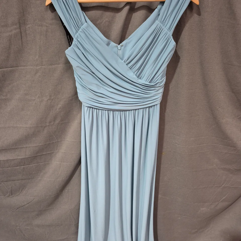 SORELLA VITA LIGHT BLUE MAXI DRESS – WEDDING/FORMAL, UK 14