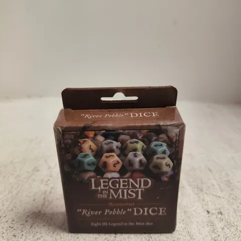 LEGEND IN THE MIST RIVER PEBBLE DICE – 8 DICE SET 