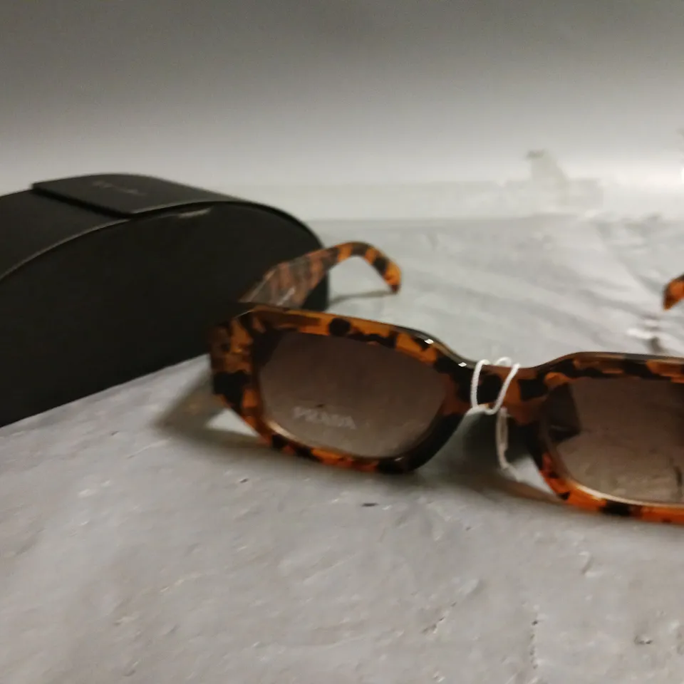 PRADA BOXED ORANGE SUNGLASSES 
