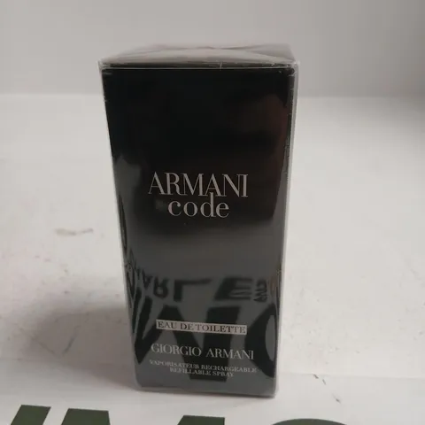 BOXED AND SEALED ARMANI CODE EAU DE TOILETTE GIORGIO ARMANI 75ML