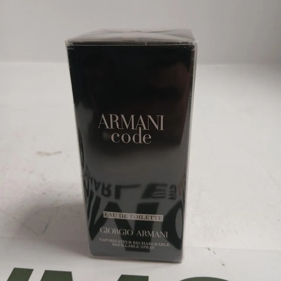 BOXED AND SEALED ARMANI CODE EAU DE TOILETTE GIORGIO ARMANI 75ML