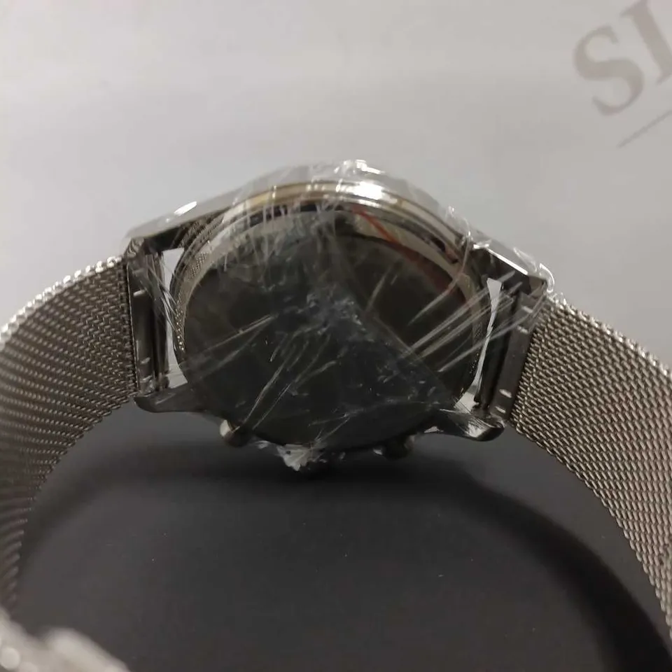 MEN’S ZIHLMANN & CO CHRONOGRAPH WATCH – MODEL ZC70 – SILVER COLOUR CASE – BLACK DIAL WITH SUB DIALS – 3ATM WATER RESISTANT – STAINLESS STEEL STRAP 