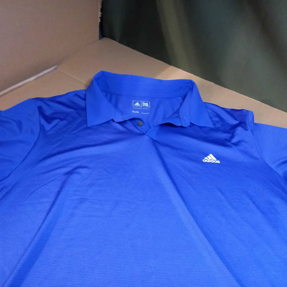 ADIDAS ROYAL BLUE/LOGO FITNESS TOP - XL