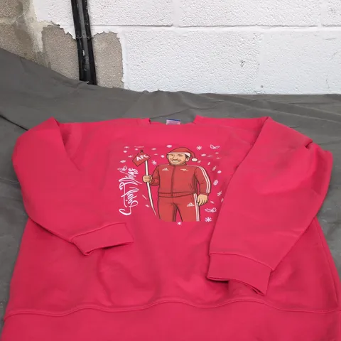 ARSENAL COMEDY CHRISTMAS JUMPER "SAINT NICOLAS" LARGE