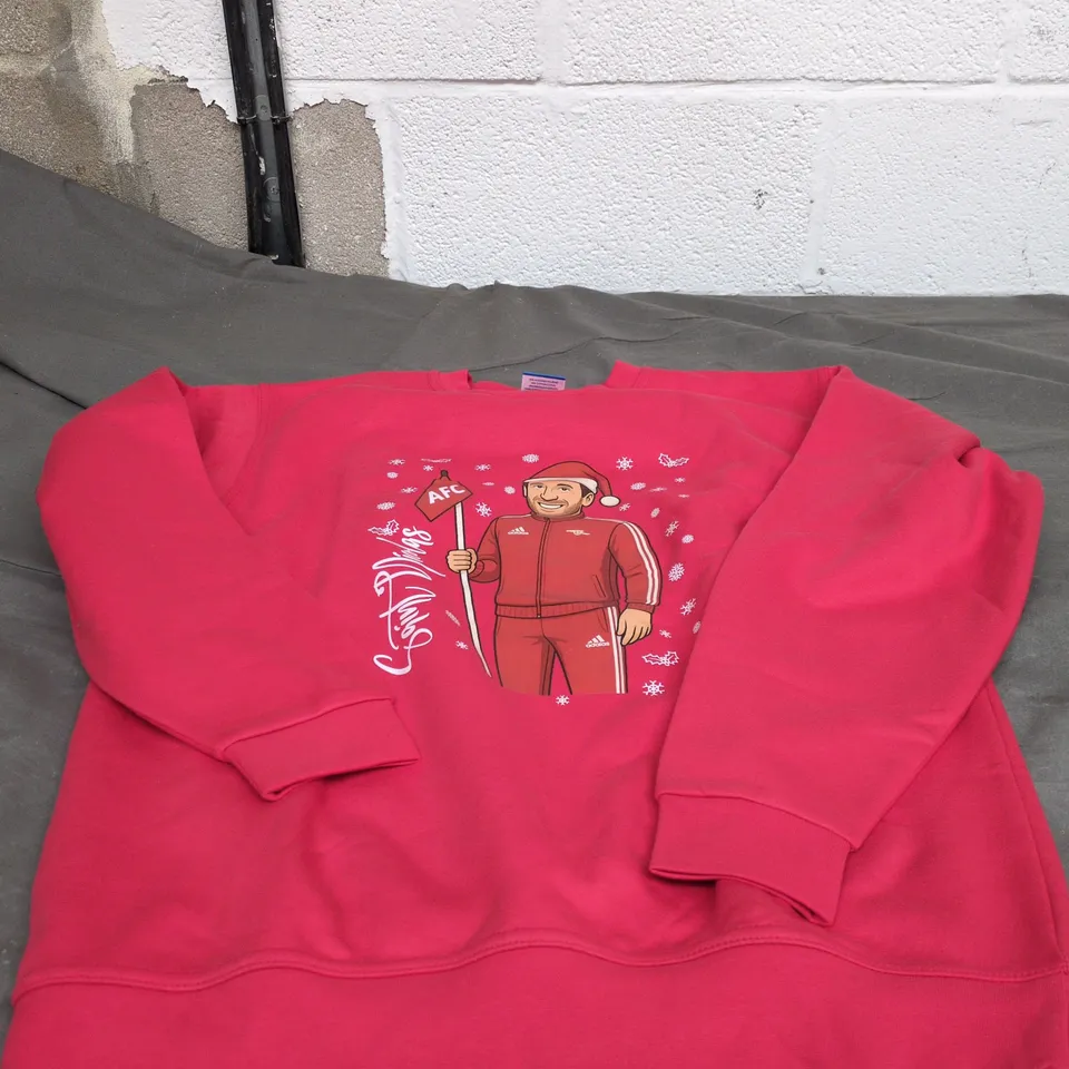 ARSENAL COMEDY CHRISTMAS JUMPER "SAINT NICOLAS" LARGE