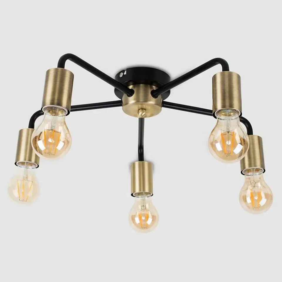 BOXED MARRIE SEMI FLUSH MOUNT 5 LIGHT CEILING LIGHT FITTING