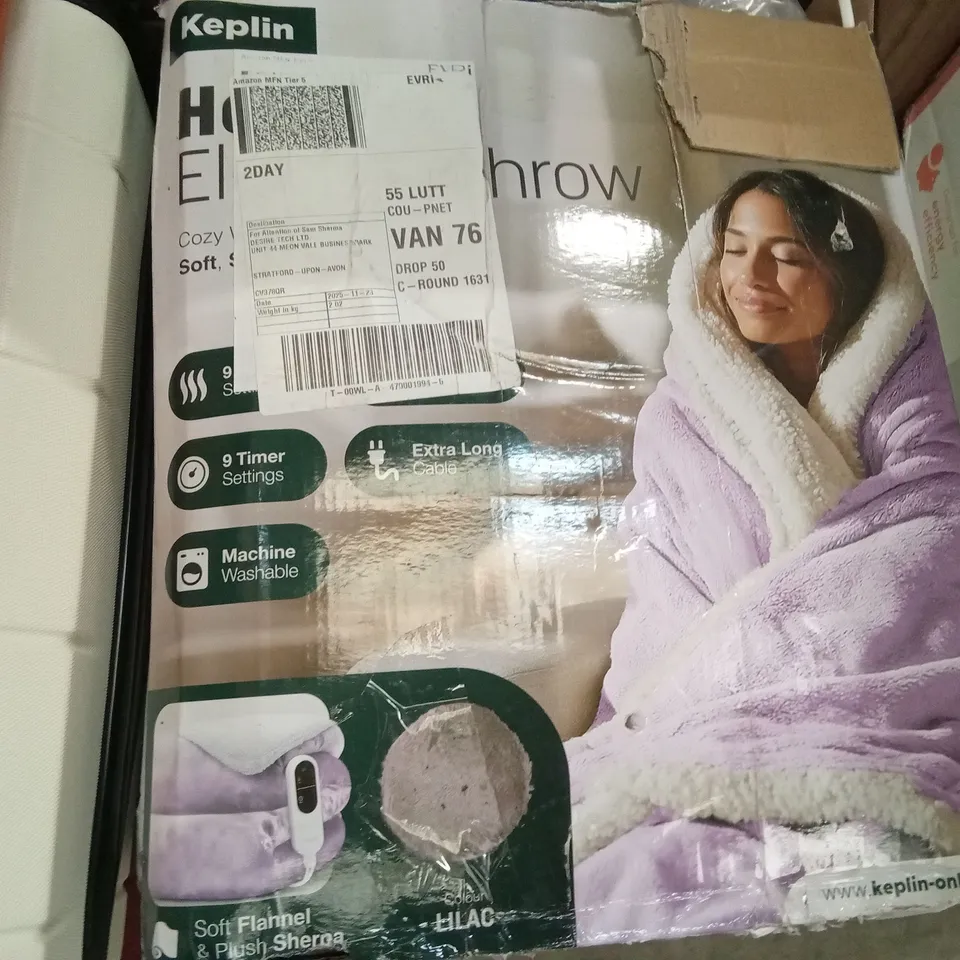 KEPLIN HEATED ELECTRIC THROW 