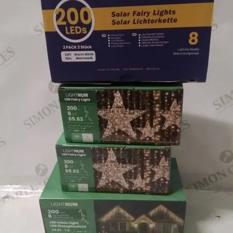 BOX CONTAINING VARIOUS ASSORTED FAIRY/DECORATION LIGHTS