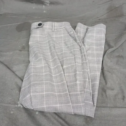 PRINCIPLES WOMEN'S GREY PLAID TROUSERS, UK 14
