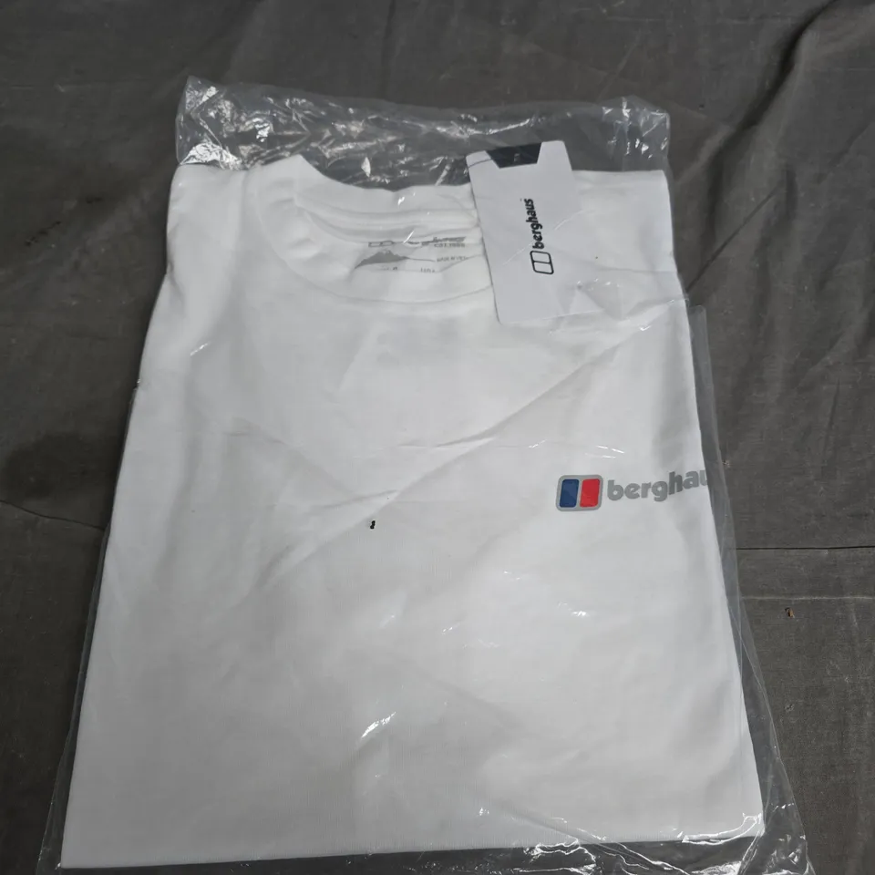 BERGHAUS WHITE T‑SHIRT - SIZE S