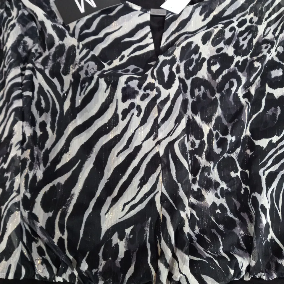 JULIEN MACDONALD CHIFFON OVERLAY TOP MEDIUM