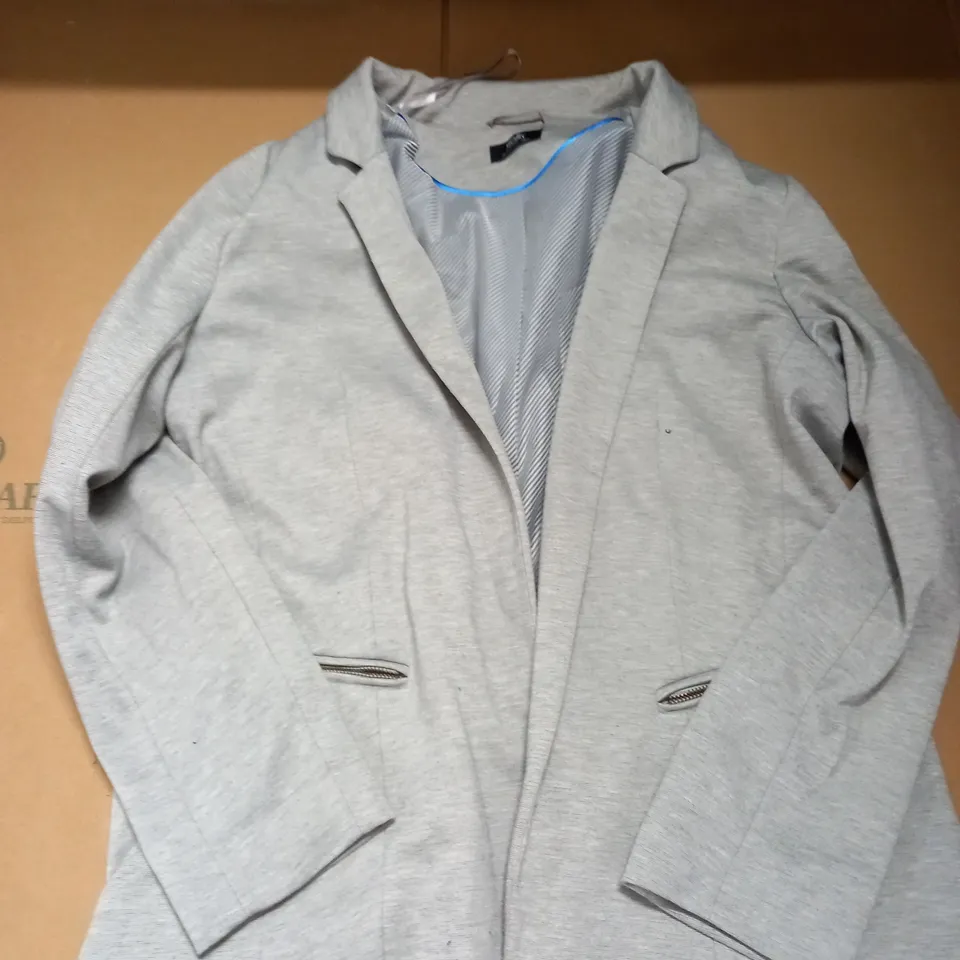 WALLIS GREY RELAX JERSEY STYLE BLAZER - SIZE 14