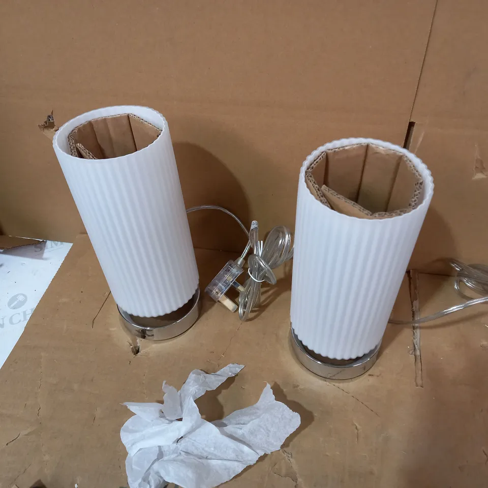BOXED RIDGE TOUCH LAMP SET 