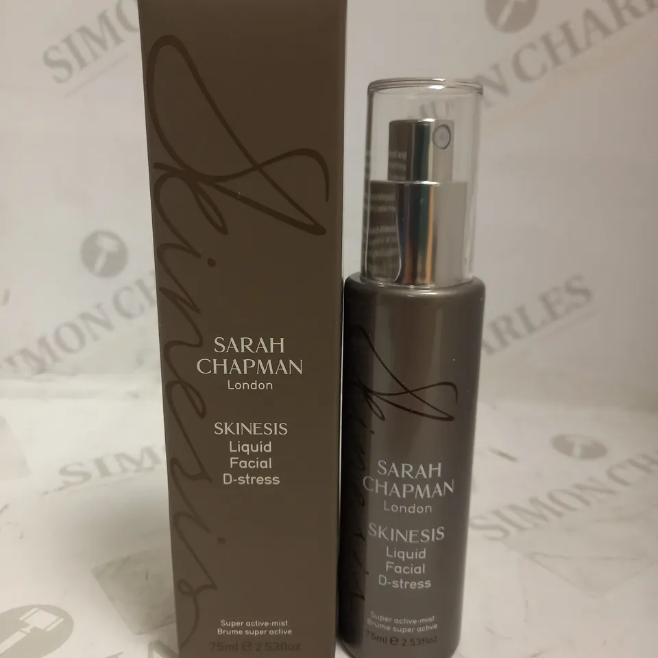 SARAH CHAPMAN SKINESIS LIQUID FACIAL D-STRESS SUPER ACTIVE MIST 75ML