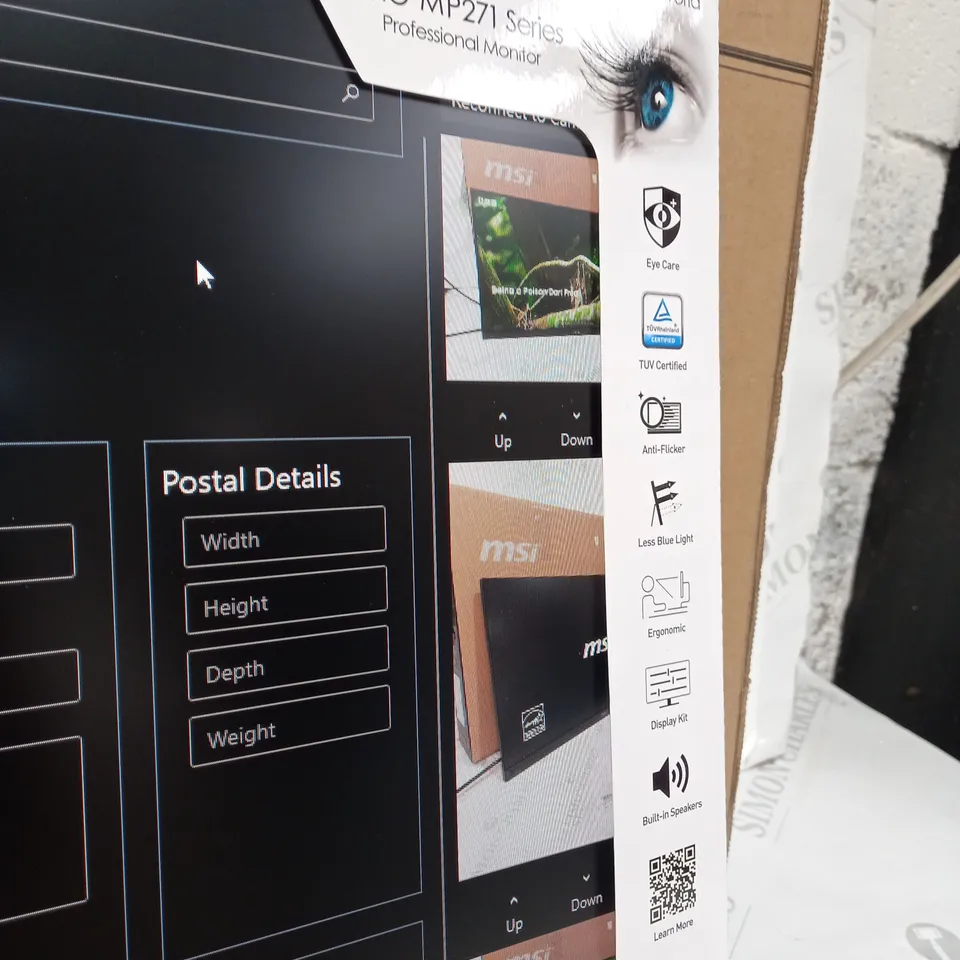 MSI PRO MP271 SERIES MONITOR 