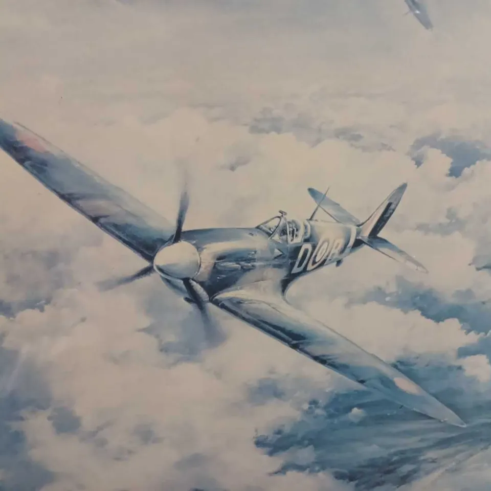 FRAMED "SPITFIRE" BY ROBERT TAYLOR FIRST EDITION SIGNED PRINT