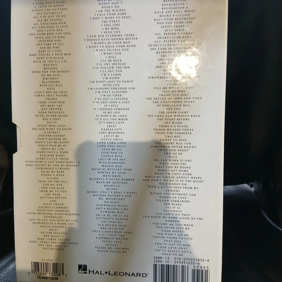 THE BEATLES COMPLETE SCORES – HAL LEONARD