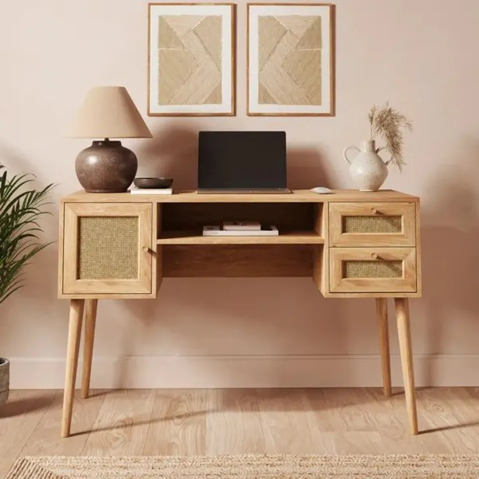BOXED JORDYN DESK, MANGO WOOD EFFECT (1 BOX)
