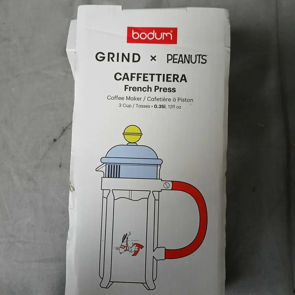 BODUM GRIND X PEANUTS CAFETIÈRE FRENCH PRESS 