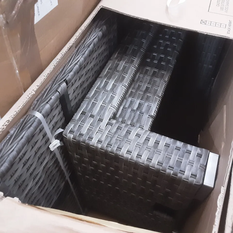 BOXED RATTAN GARDEN FURNITURE
