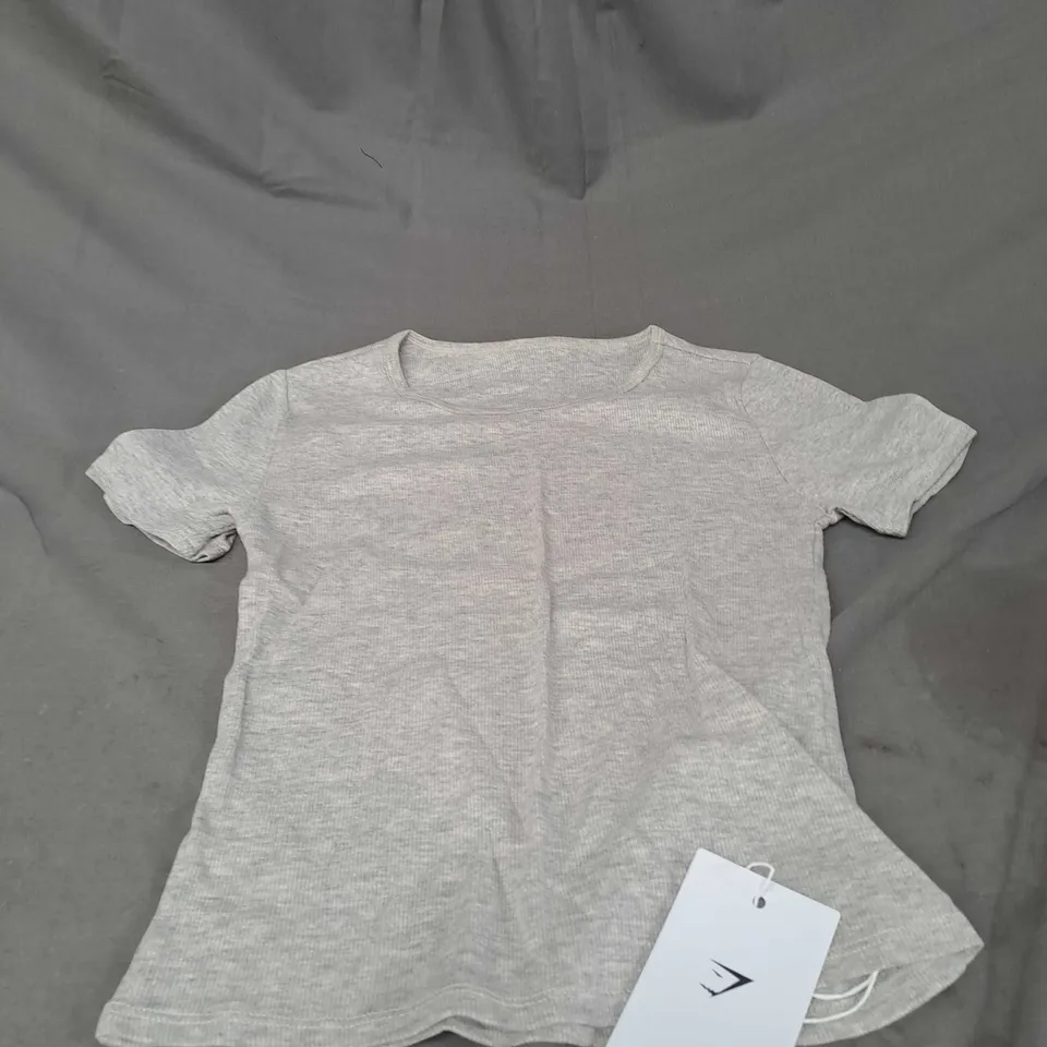 GYMSHARK RIB T-SHIRT SIZE S