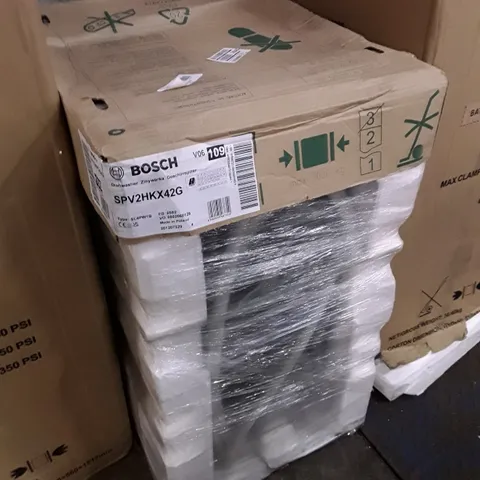 BOSCH SPV2HKX42G SERIES 2 FULLY INTEGRATED SLIMLINE DISHWASHER, 10 PLACE SETTINGS, E RATED - SILVER