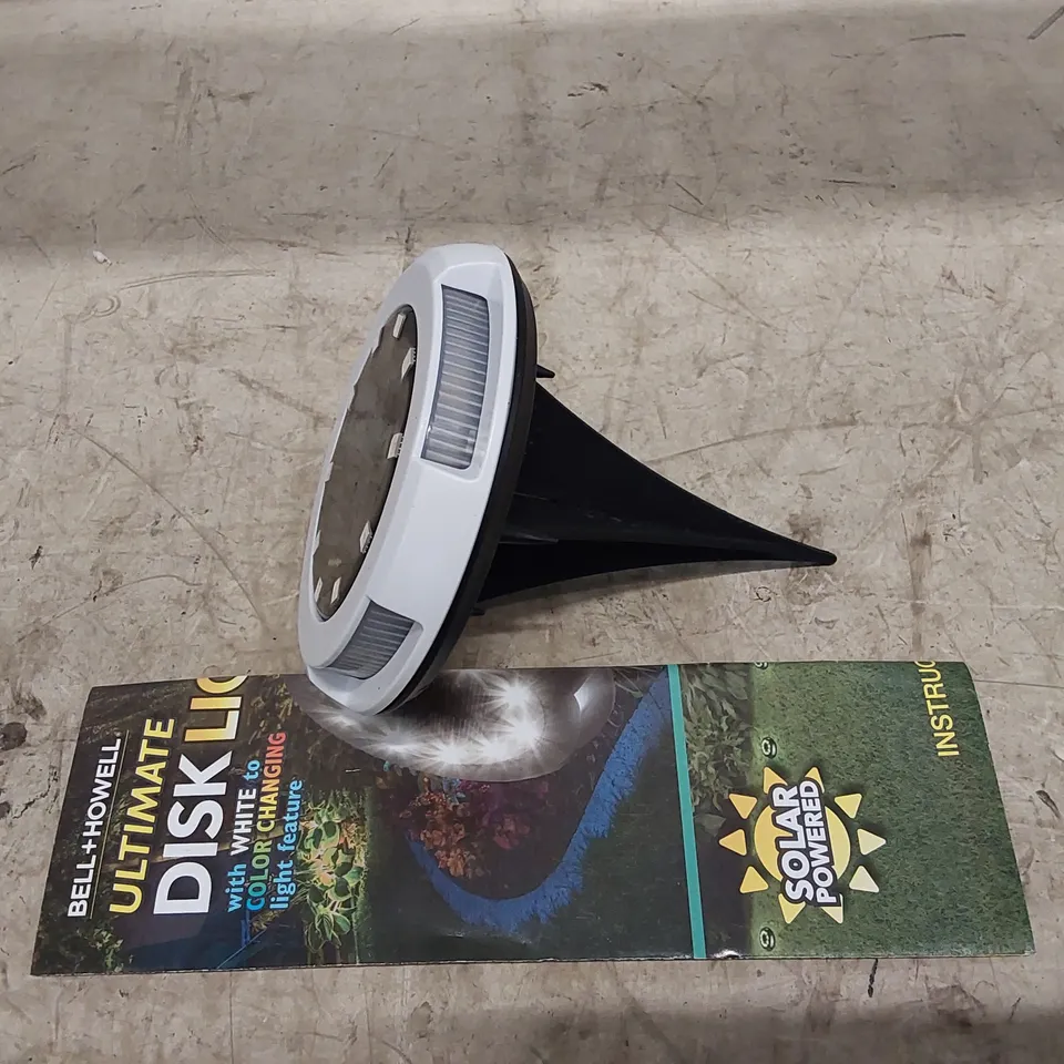 BOXED BELL & HOWELL DUAL FUNCTION SET OF 6 LED ULTIMATE DISK LIGHTS - WHITE // FAULTY (1 BOX)