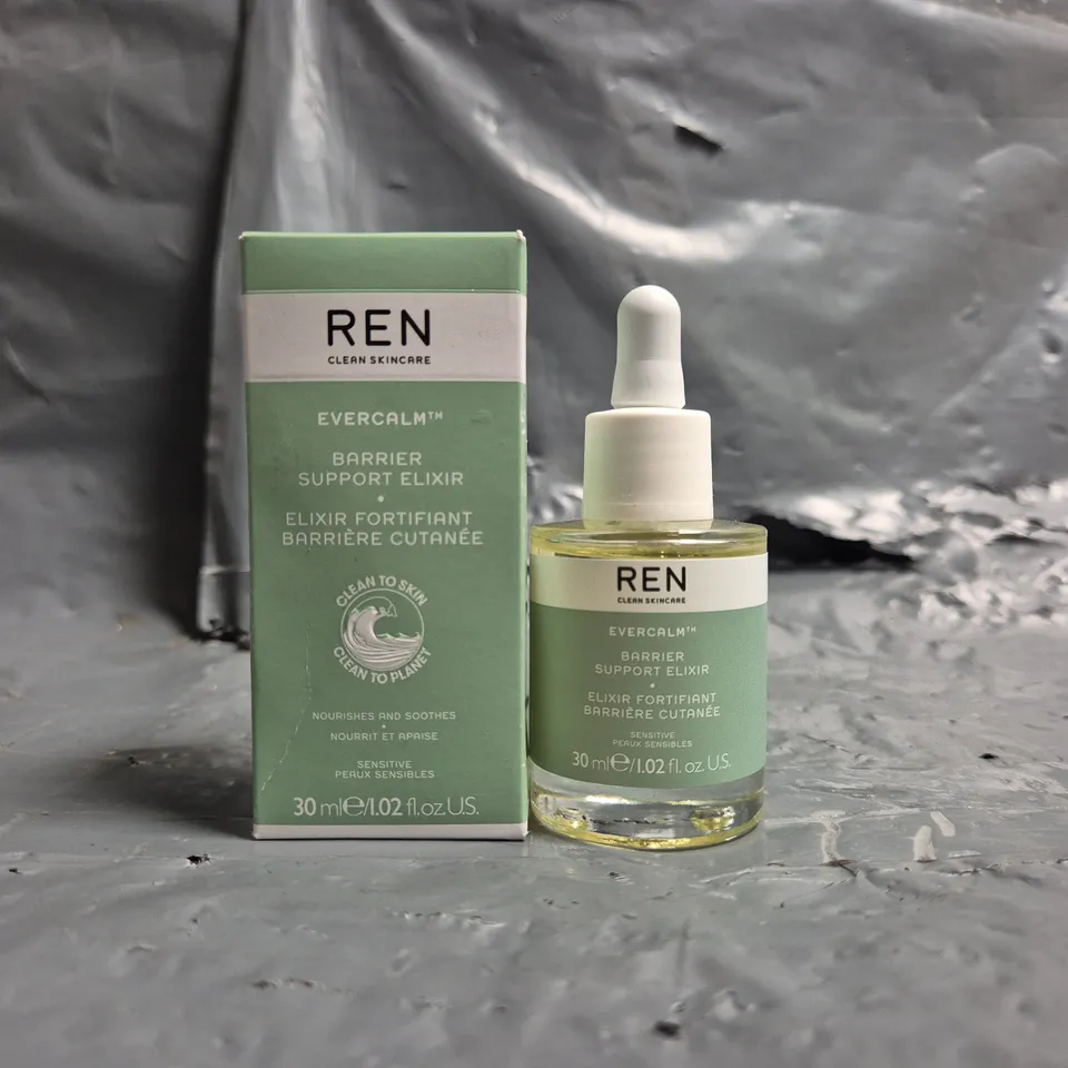 REN CLEAN SKINCARE EVERCALM BARRIER SUPPORT ELIXIR, 30 ML