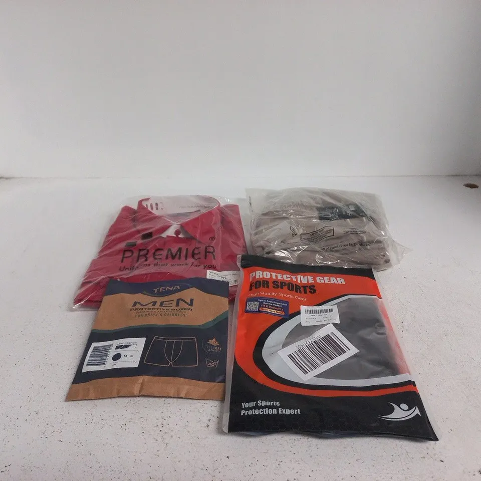 BOX OF APPROXIMATELY 25 ASSORTED CLOTHING ITEMS TO INCLUDE PREMIER, F&F, TENA MEN ETC
