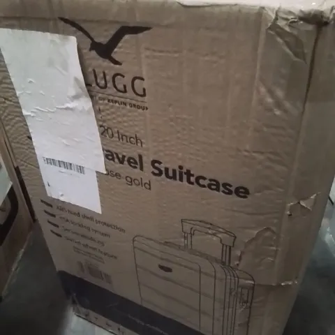 BOXED LUGG 20INCH JETSET TRAVEL SUITCASE ROSE GOLD 