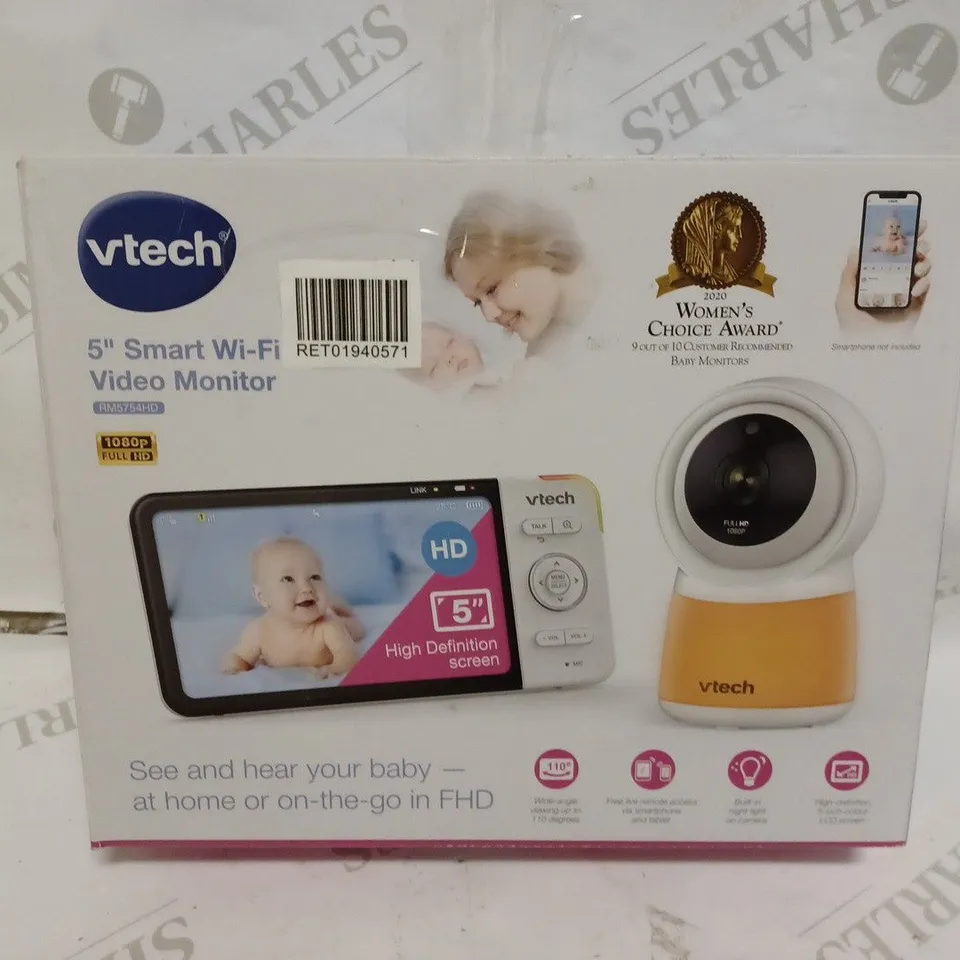 VTECH 5" SMART VIDEO BABY MONITOR - RM5754HD